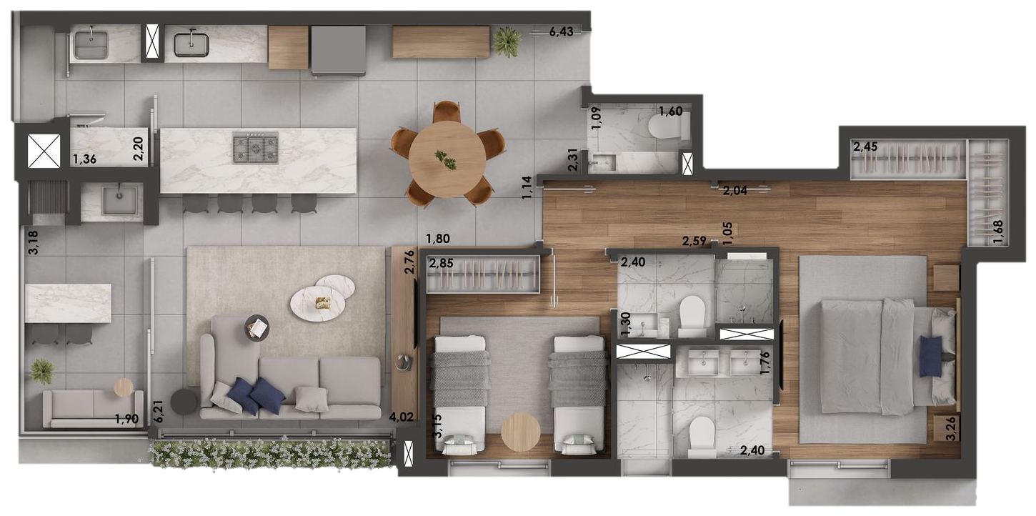 Planta humanizada